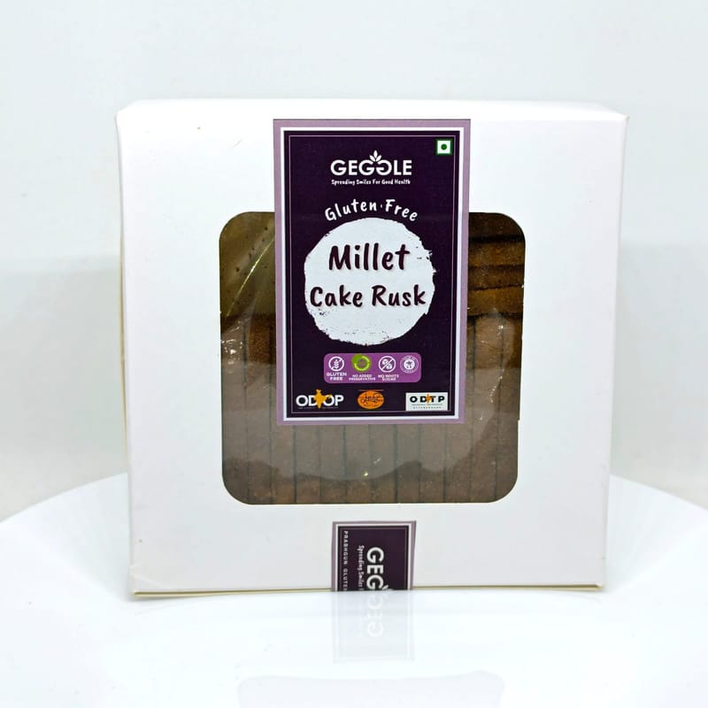Millet Gluten Free Cake Rusk (250gm) (with egg)