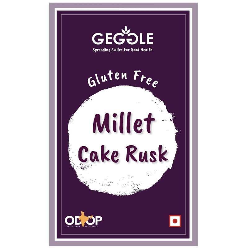 Millet Gluten Free Cake Rusk (250gm) (with egg)